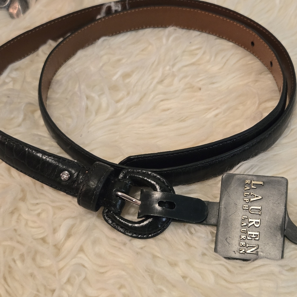 Lauren Ralph Lauren Black Belt - Picture 2 of 6